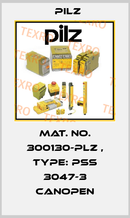 Mat. No. 300130-PLZ , Type: PSS 3047-3 CANopen Pilz