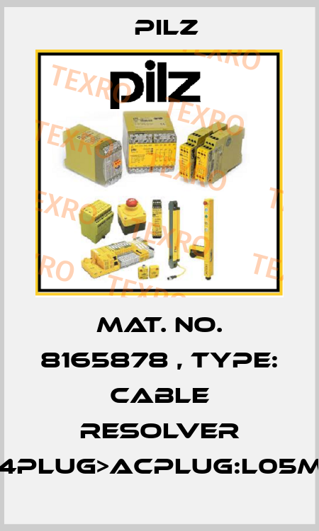 Mat. No. 8165878 , Type: Cable Resolver DD4plug>ACplug:L05mSK Pilz