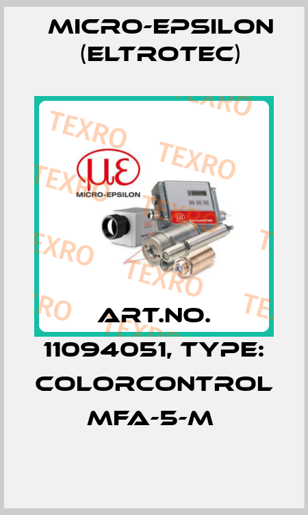 Art.No. 11094051, Type: colorCONTROL MFA-5-M  Micro-Epsilon (Eltrotec)