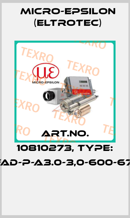 Art.No. 10810273, Type: FAD-P-A3.0-3,0-600-67°  Micro-Epsilon (Eltrotec)