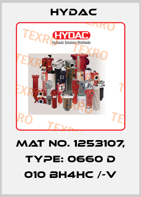 Mat No. 1253107, Type: 0660 D 010 BH4HC /-V Hydac