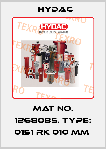 Mat No. 1268085, Type: 0151 RK 010 MM  Hydac