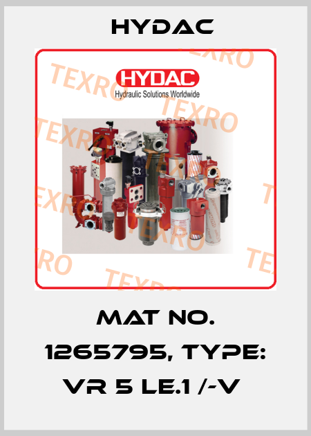 Mat No. 1265795, Type: VR 5 LE.1 /-V  Hydac