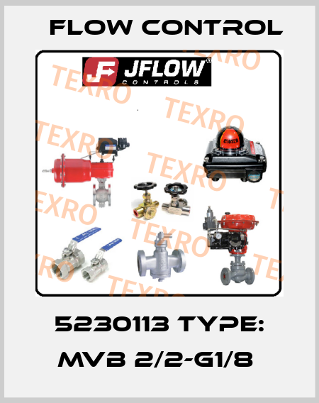 5230113 Type: MVB 2/2-G1/8  Flow Control