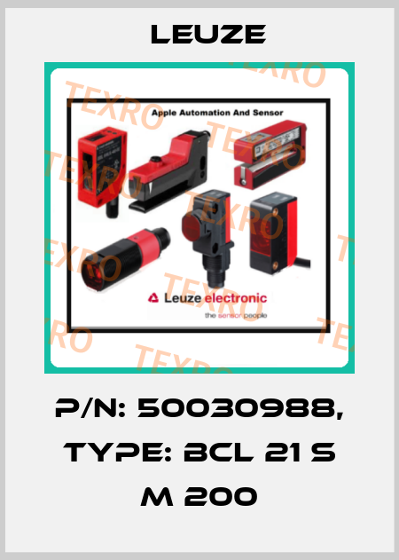 p/n: 50030988, Type: BCL 21 S M 200 Leuze