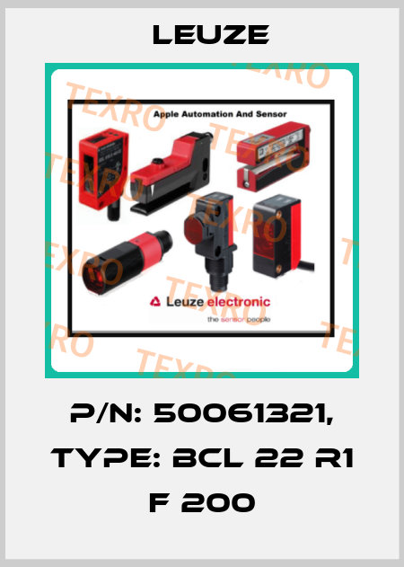 p/n: 50061321, Type: BCL 22 R1 F 200 Leuze
