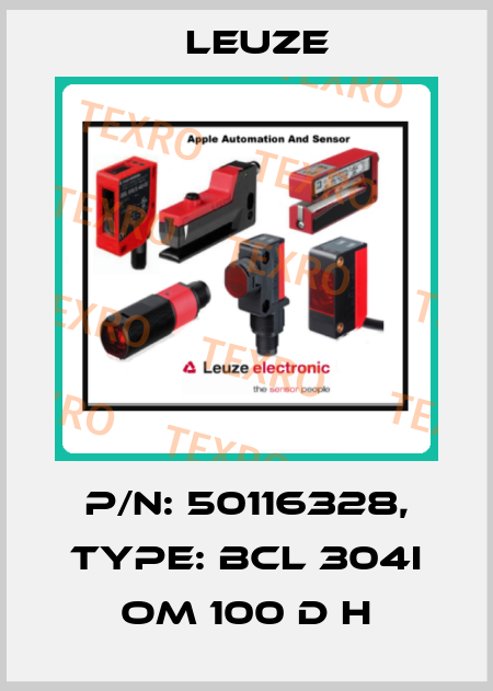 p/n: 50116328, Type: BCL 304i OM 100 D H Leuze
