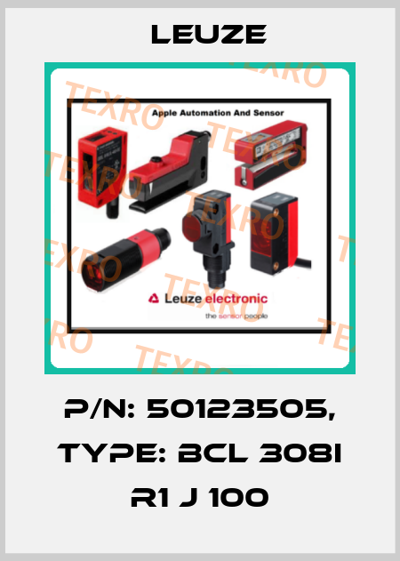 p/n: 50123505, Type: BCL 308i R1 J 100 Leuze