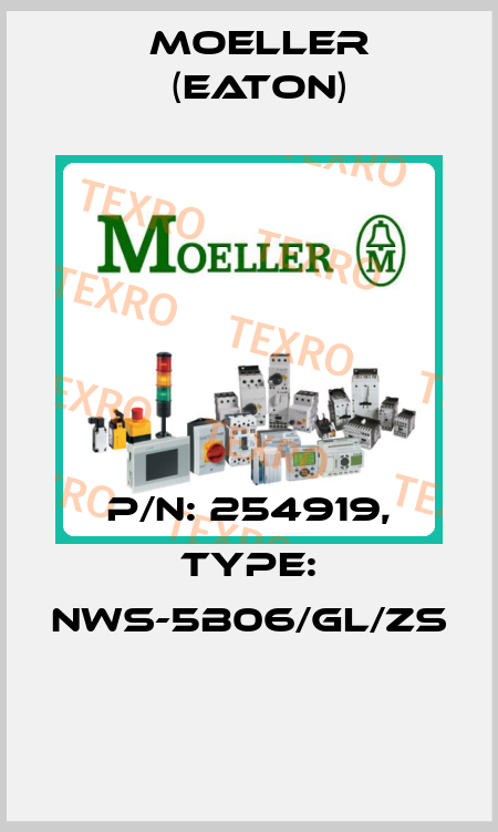 P/N: 254919, Type: NWS-5B06/GL/ZS  Moeller (Eaton)