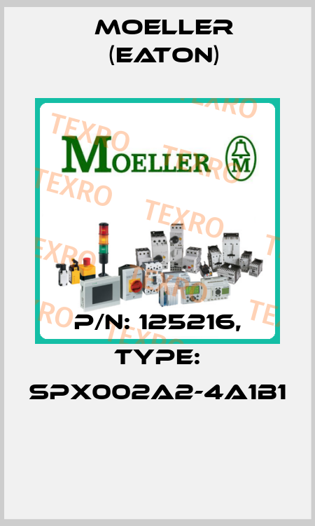 P/N: 125216, Type: SPX002A2-4A1B1  Moeller (Eaton)