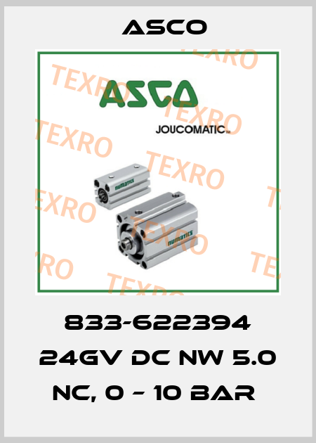 833-622394 24GV DC NW 5.0 NC, 0 – 10 BAR  Asco