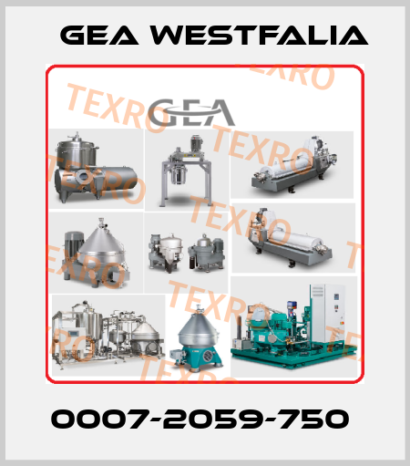 0007-2059-750  Gea Westfalia