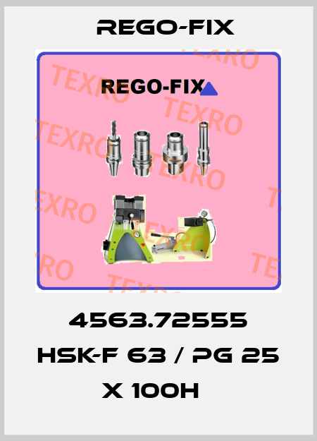 4563.72555 HSK-F 63 / PG 25 x 100H   Rego-Fix