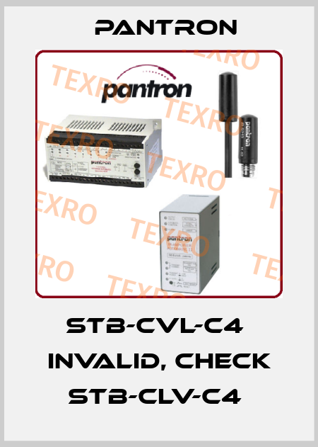 STB-CVL-C4  invalid, check STB-CLV-C4  Pantron