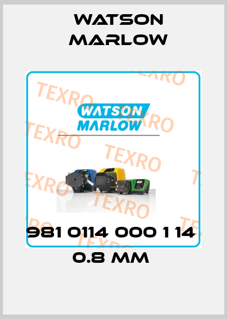 981 0114 000 1 14  0.8 MM  Watson Marlow