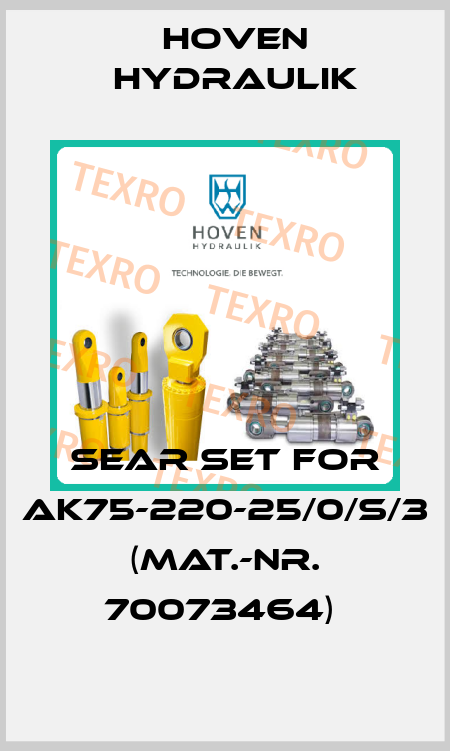 Sear Set for AK75-220-25/0/S/3 (Mat.-Nr. 70073464)  Hoven Hydraulik