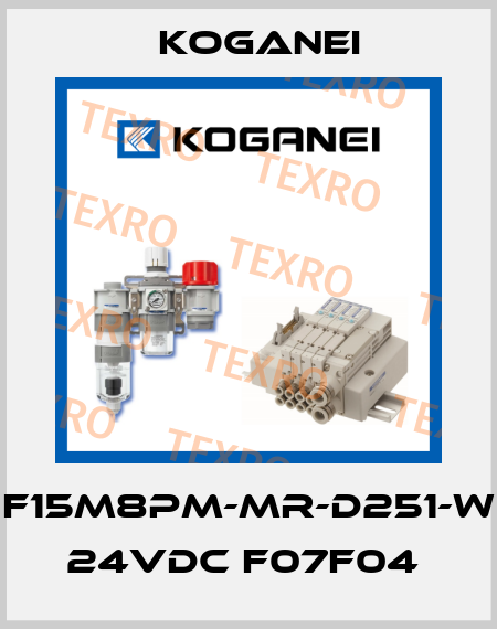 F15M8PM-MR-D251-W 24VDC F07F04  Koganei