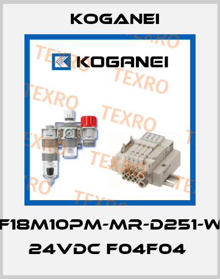 F18M10PM-MR-D251-W 24VDC F04F04  Koganei