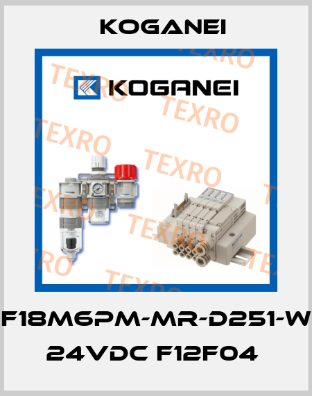 F18M6PM-MR-D251-W 24VDC F12F04  Koganei