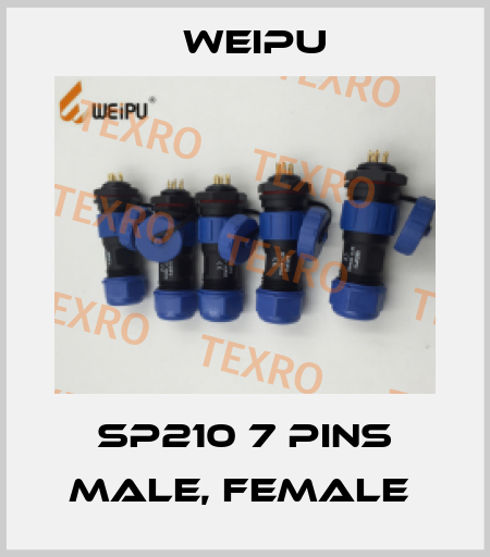 SP210 7 PINS MALE, FEMALE  Weipu