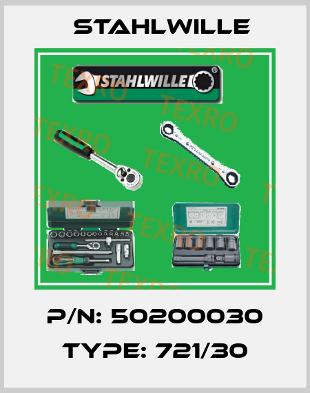 P/N: 50200030 Type: 721/30 Stahlwille