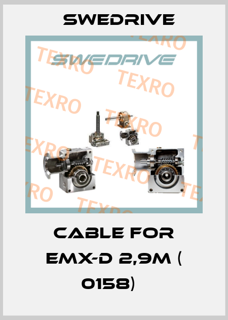 Cable for EMX-D 2,9m ( 0158)   Swedrive
