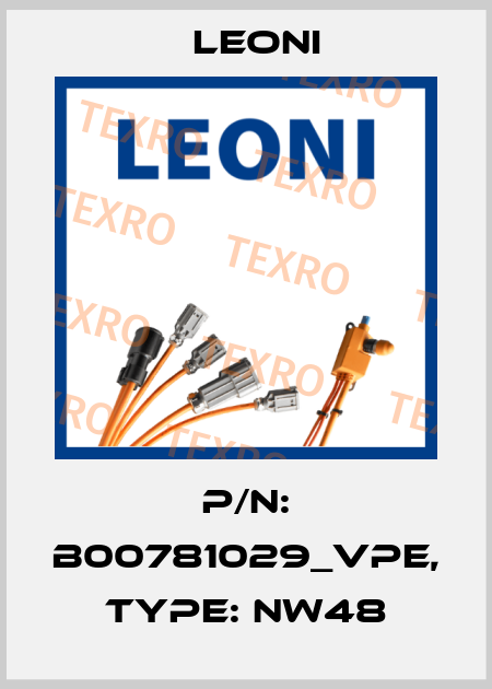 P/N: B00781029_VPE, Type: NW48 Leoni
