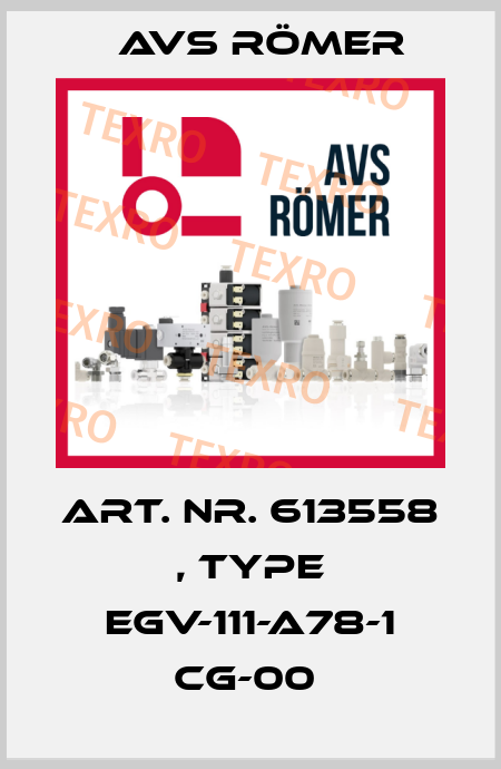 Art. Nr. 613558 , type EGV-111-A78-1 CG-00  Avs Römer
