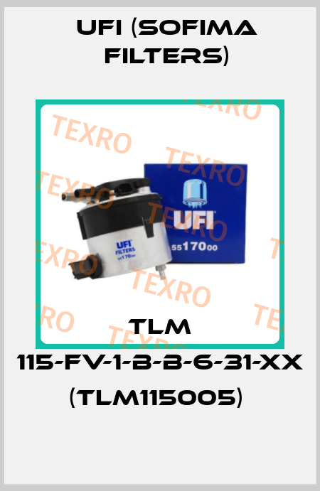 TLM 115-FV-1-B-B-6-31-XX (TLM115005)  Ufi (SOFIMA FILTERS)
