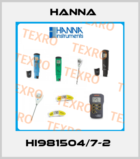 HI981504/7-2  Hanna