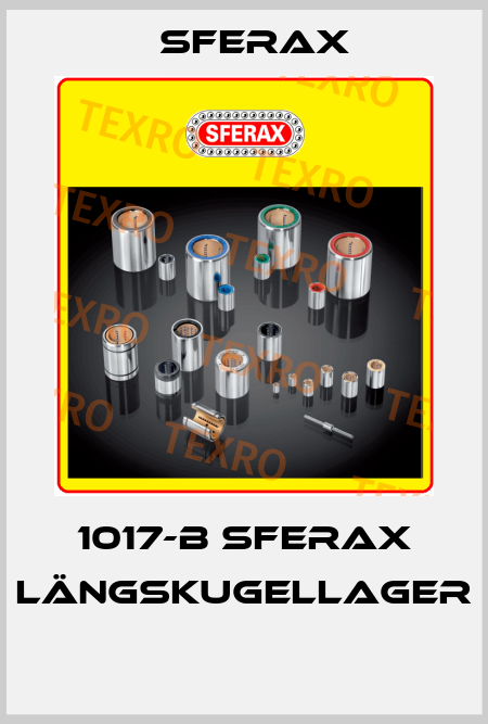 1017-B SFERAX LÄNGSKUGELLAGER  Sferax
