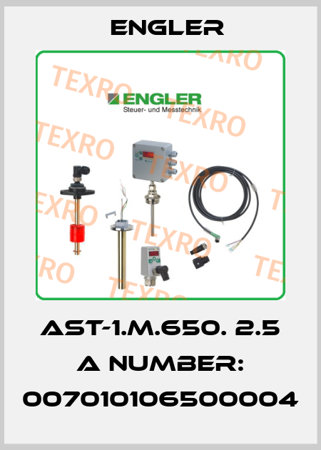 AST-1.M.650. 2.5 A NUMBER: 007010106500004 Engler