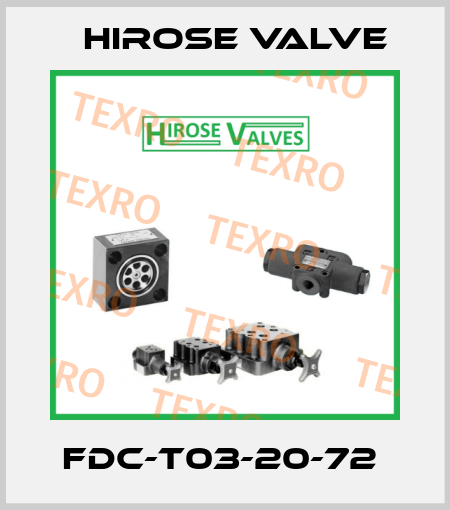 FDC-T03-20-72  Hirose Valve