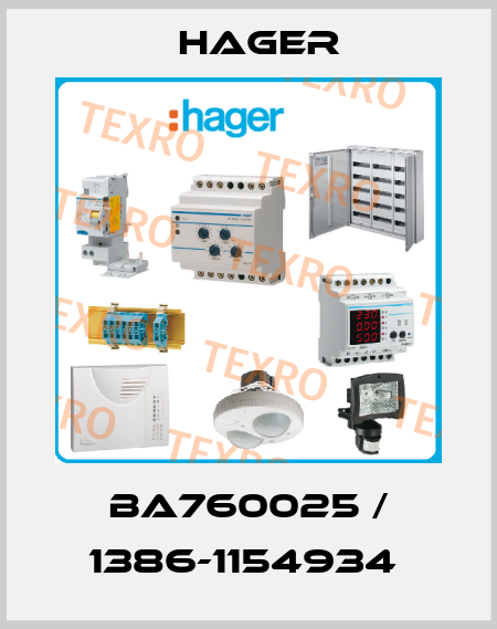 BA760025 / 1386-1154934  Hager