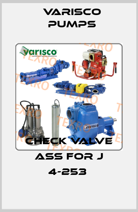 CHECK VALVE ass for J 4-253  Varisco pumps
