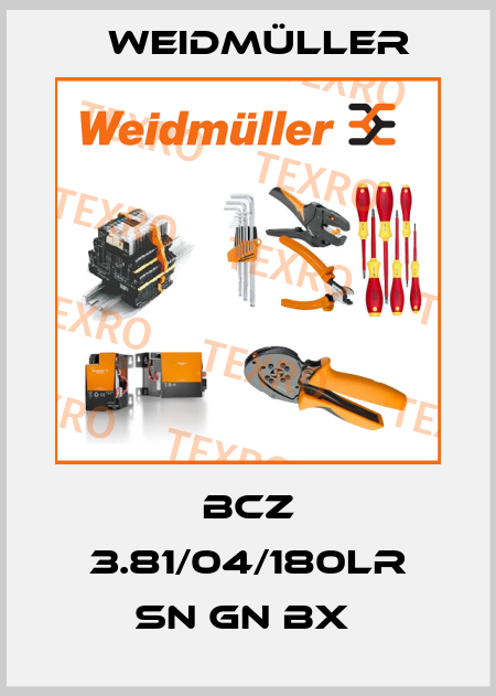 BCZ 3.81/04/180LR SN GN BX  Weidmüller