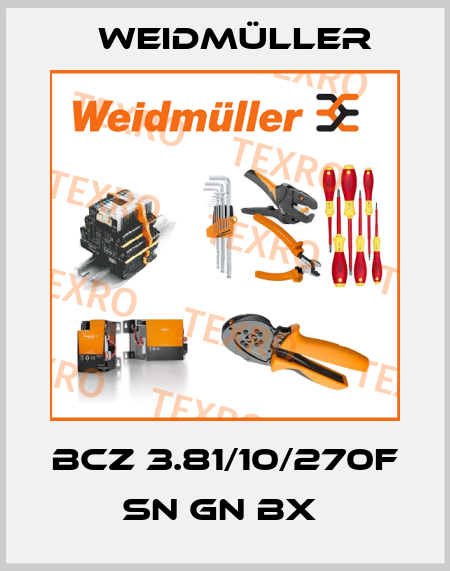 BCZ 3.81/10/270F SN GN BX  Weidmüller