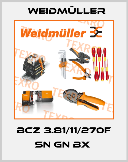 BCZ 3.81/11/270F SN GN BX  Weidmüller