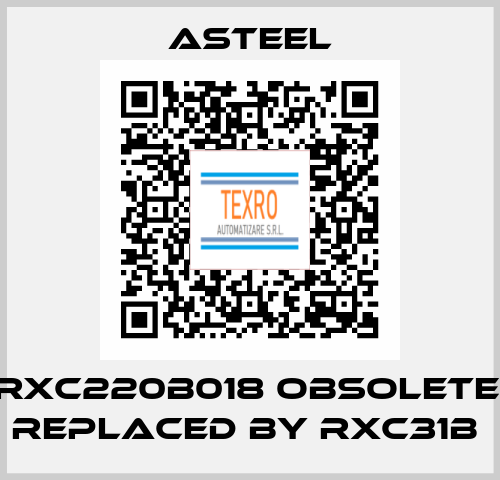 RXC220B018 obsolete, replaced by RXC31B  ASTEEL