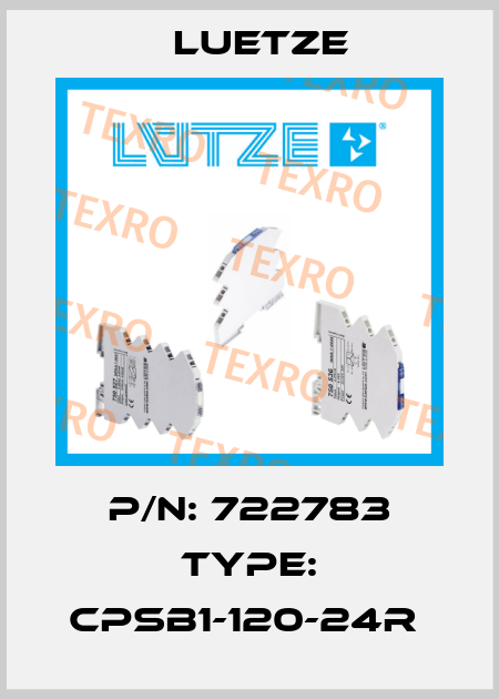 P/N: 722783 Type: CPSB1-120-24R  Luetze