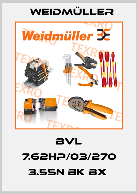 BVL 7.62HP/03/270 3.5SN BK BX  Weidmüller
