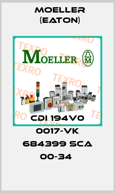 CDI 194V0 0017-VK 684399 SCA 00-34  Moeller (Eaton)