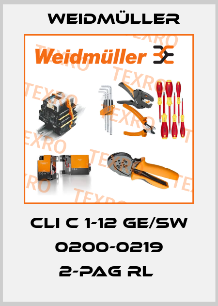 CLI C 1-12 GE/SW 0200-0219 2-PAG RL  Weidmüller