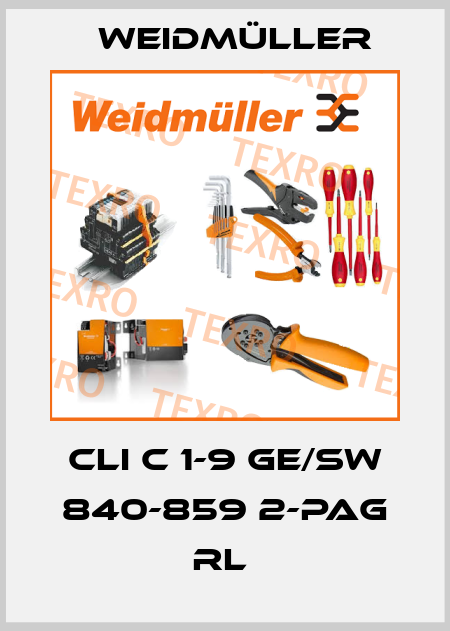 CLI C 1-9 GE/SW 840-859 2-PAG RL  Weidmüller
