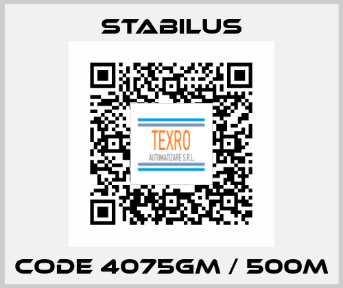 code 4075GM / 500M Stabilus
