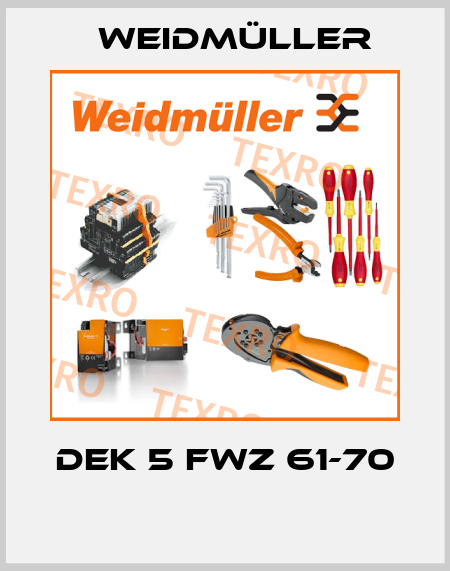 DEK 5 FWZ 61-70  Weidmüller