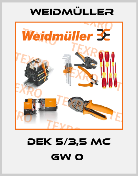 DEK 5/3,5 MC GW 0  Weidmüller