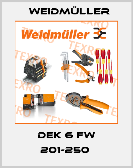 DEK 6 FW 201-250  Weidmüller