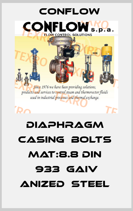 DIAPHRAGM  CASING  BOLTS  MAT:8.8 DIN  933  GAIV ANIZED  STEEL  CONFLOW