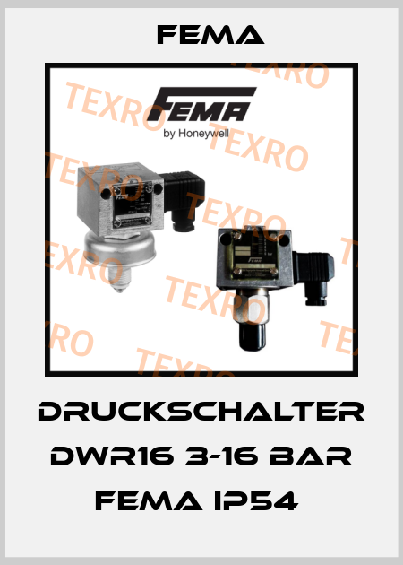 DRUCKSCHALTER DWR16 3-16 BAR FEMA IP54  FEMA